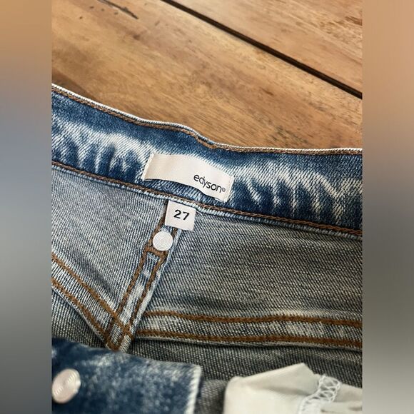 Edyson DELON  Denim high-rise Distressed Shorts; Size 27 NWT! 2 pairs to sell! - Picture 5 of 10